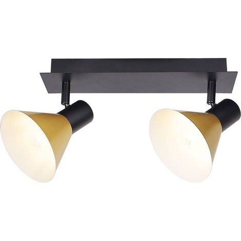 ALVARO, INDOOR METAL SPOT LAMP, E14 2X MAX 40W, BLACK AND GO (1/4)