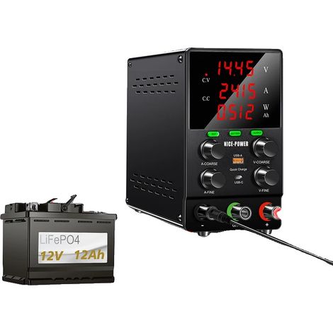 Alimentation de laboratoire réglable, 30V10A, protection contre les surtensions (1/2)