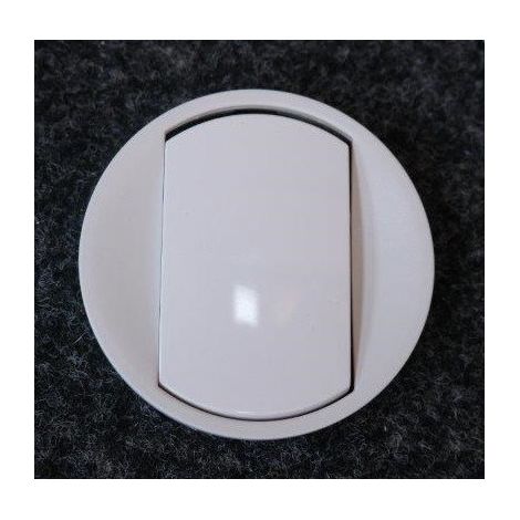 Legrand – Enjoliveur céliane blanc – Va et vient poussoir 10A – Compatible mécanismes interrupteur et permutateur – Doigt large