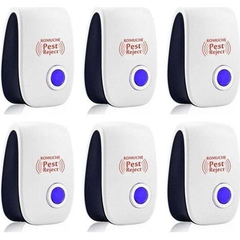 Ultrason Souris et Rats Lot De 6Repulsif Ultrason MoustiqueRépulsif UltrasonAnti Moustique UltrasonUltrason Souris -Repulsif FourmisRépulsif SourisRépulsif AraignéeUtrason Rat (1/4)
