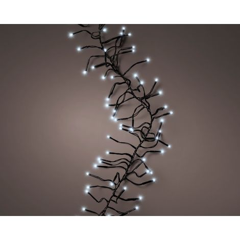 LED Clusterbeleuchtung 2700cm-3000L,schwarz/kaltweiß