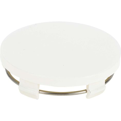 Cache-Moyeu De Roue De Voiture, 60Mm 2,36"Od Universel Pour Voiture En Plastique Abs Durable Blanc Roues Avant Et Arrière (1/5)