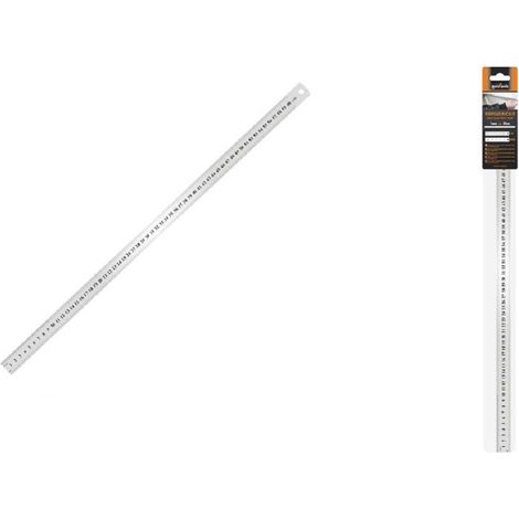 Règle Métal Inox 1 Mm à 60cm Règle Marquage Cm Pouce 97765 (1/2)