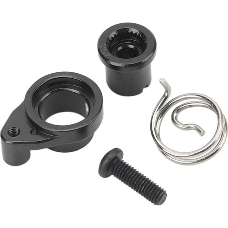 Bras de servo amortisseur 25T en alliage d'aluminium CNC pour voitures RC Traxxas, bras de suspension de rechange noir. (1/5)