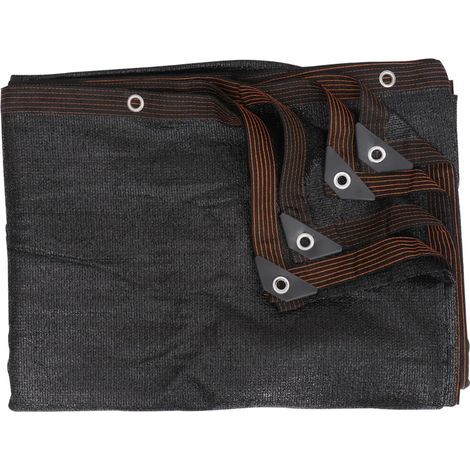 Filet D’ombrage Multiusage pour Poulailler et Serrage, Filet Pare-Soleil 5m X 2m en Maille Hdpe Noire, Protection Solaire Extérieure Respirante pour Jardin et Espace Vert (1/5)