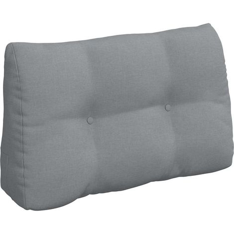 Back Pillow Light Grey 80 x 24 x 50 cm Fabric vidaXL (1/5)