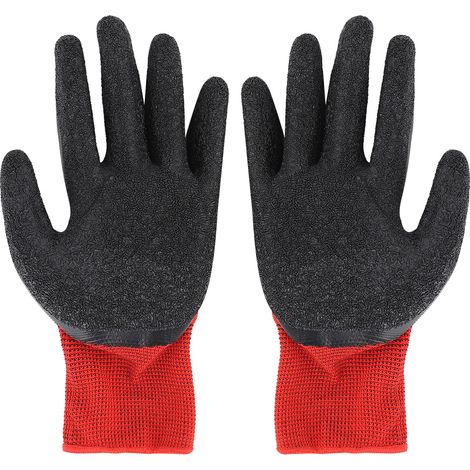 Lot de 5 paires de gants de jardin confortables, antidérapants et respirants, pour travaux de jardinage et de construction. (1/5)