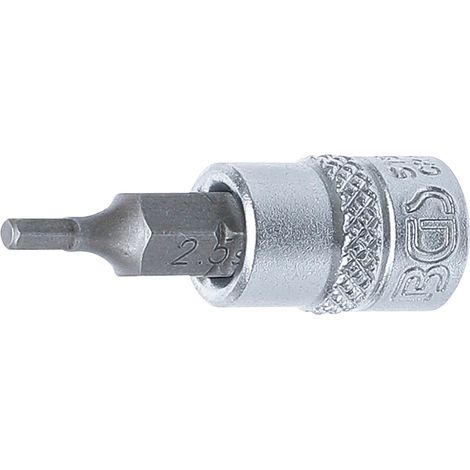 Chiave a bussola  6,3 mm (1/4")  esagono interno 2,5 mm (1/2)