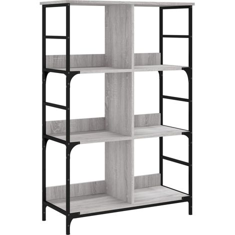 Maison Exclusive - Bücherregal Grau Sonoma 78,5x33x117,5 cm Holzw
