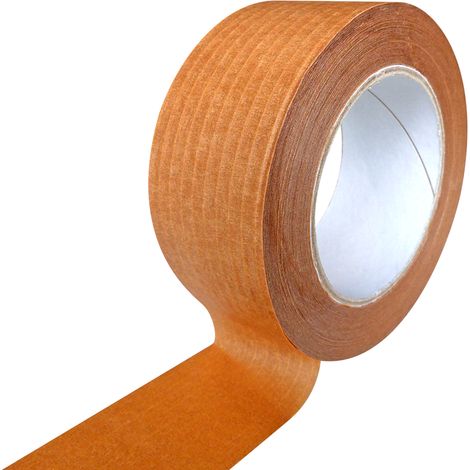 Lot de 6 Ruban adhésif kraft armé 80gr/m2 50mm x 50M Havane