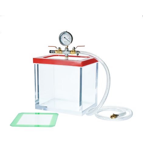 Mucola – Chambre à vide acrylique 22CM 7,39L – Construction robuste – Couvercle transparent 17mm – Dégazage efficace pour résines (1/2)