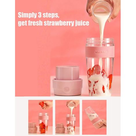 Extracteur de jus portable sans fil, petit verre à jus, appareil à smoothies avec US (1/5)