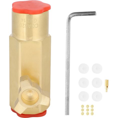 Adaptateur de Remplissage CO2 CGA320 pour Bouteilles Soda Club - Kit de Connexion Triangulaire