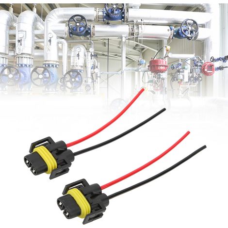 2 Pièces Connecteur de Phare Anti-Brouillard Haute Stabilité, Compact et Résistant à la Chaleur pour Câblage Automobile (1/5)