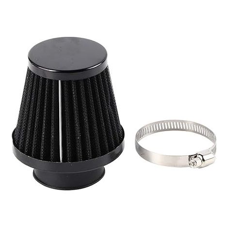 BEBUSINGOTO Filtro de aire de motocicleta con abrazadera de 38-40 mm, kit de admisión de aire de alto flujo para motocicletas todoterreno, ATV, quads, Dirt Pit Bikes (negro) (1/5)