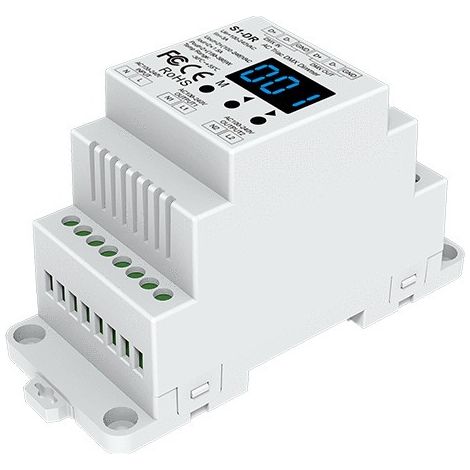 2-channel SCR DMX dimmer, 1.5A (phase cutoff via button) S1-DR, 100-240V AC