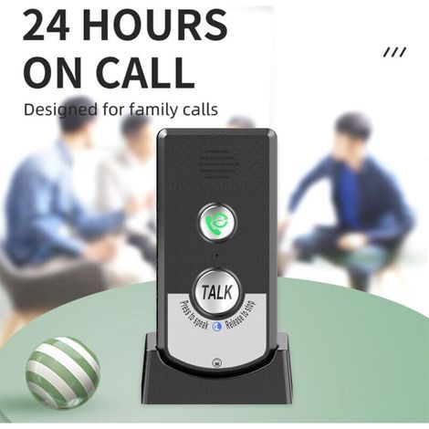 Lot De 2 Interphones Sans Fil Pour La Maison, Appelant Bidirectionnel, Interphone Vocal Portable Sans Fil Ultra Longue Distance Pour Personnes âGéEs, Communication De PièCe à PièCe,Sonnerie D'Appel TR (1/4)