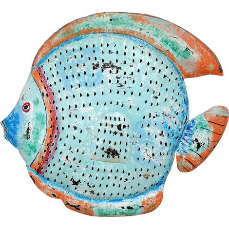 Signes Grimalt Blue Fish Sailor Kerzenhalter  Blaue Fischfigur – 87 x 102 x 20 cm