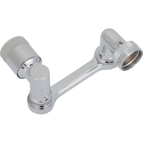 Adaptateur de Robinet 1080 Degrés avec Mousse Oxygénée, Diamètre Intérieur 22mm Extérieur 24mm pour Évier de Cuisine