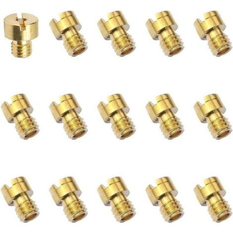 15 Pièces Gicleur Carburateur M4 Carburateur Main Jet Kit Gicleur Principal Carburateur Gicleur Principal Moto 40 44 46 48 50 52 54 56 58 60 65 70 75 80 85 pour PWK Keihin PE CVK
