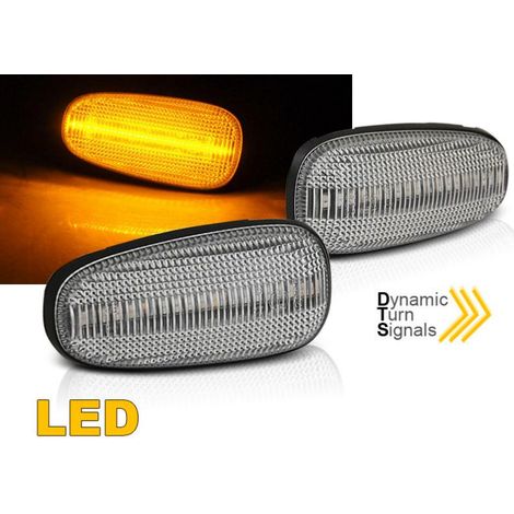 Paire Clignotant Repetiteur Opel Astra G 1998 a 2004 Led Blanc Dynamic-32184979 (1/3)