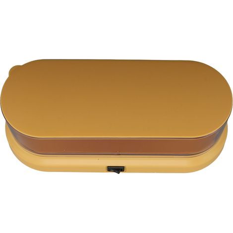 Mini machine de nettoyage portable à ultrasons, silencieuse, pour bijoux, lunettes et pinceaux de maquillage (jaune) (1/5)
