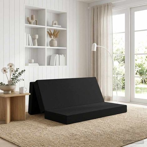 Sofá Cama Plegable 200 x 67 x 45 cm Negro