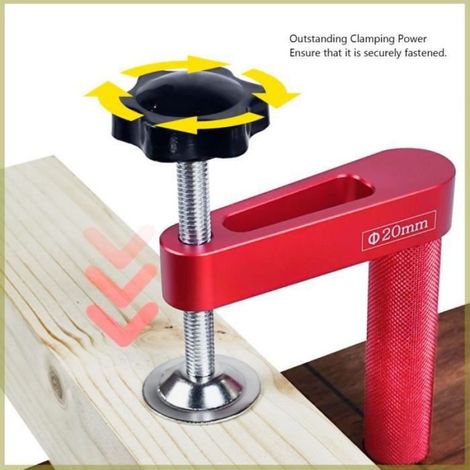 Pince pour Chien D'établi, Alliage D'aluminium, Coussinets en Silicone, Pression de Serrage de 600 Livres pour le Travail du Bois (1/4)