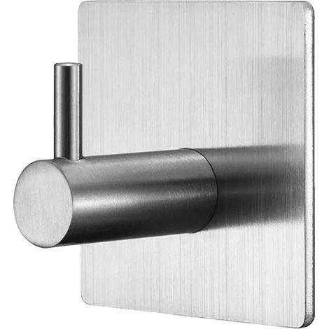 Gancho autoadhesivo de acero inoxidable, alta capacidad de carga, 1 unidad. (1/2)
