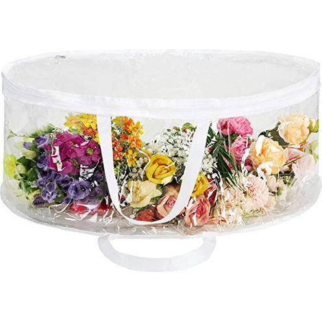 Sac De Rangement Transparent Pour Guirlande - 30 X 24 Pouces - Pour Décoration Saisonnière Noël Pâques Été Automne - 1 Pièce (1/5)