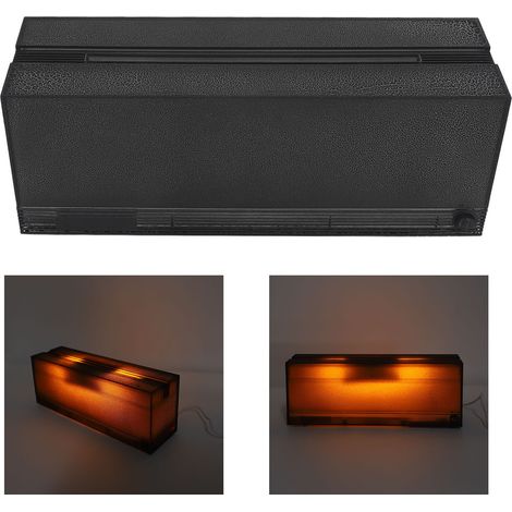 Difusor de aromas y humidificador con llama – superficie con aspecto de aluminio mate – 3 velocidades y temporizador USB – Dispositivo de aromaterapia de 5V 2A con llama para un ambiente cálido (1/5)