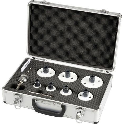 Makita E-12295 Kit seghe a tazza 9 parti 25 mm, 32 mm, 40 mm, 51 mm, 65 mm, 68 mm, 76 mm 1 KIT (1/3)