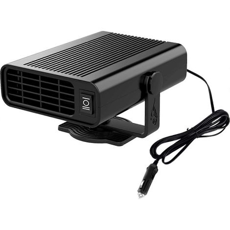 Chauffage de voiture 12 V 120 W se branchant sur l'allume-cigare, chauffage d'intérieur portable 2 en 1 avec fonction chauffage et refroidissement, désembueur pour voiture et camion (1/5)