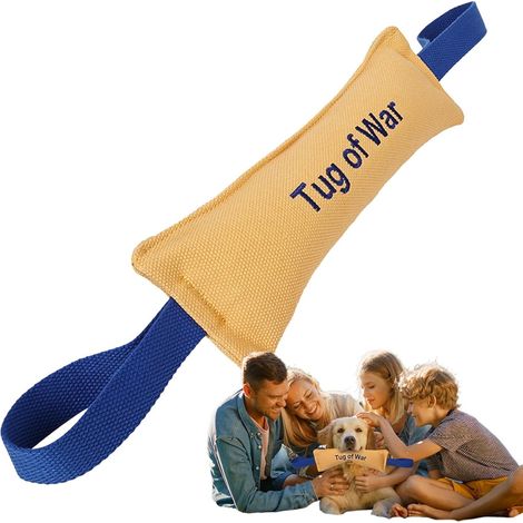 Dog Bite Tug Toy, Dog Bite Cushion, Bite Tug Toy with 2 Strong