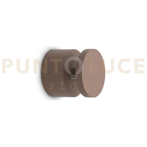 Ideal Lux Applique moderna TOFFEE 1 luce LED integrato IP65 coffee metallo