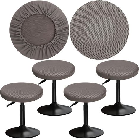 Housse de Tabouret de Bar Rond 30-40cm Couvre Tabouret Rond avec Mailles Respirantes Haute Protection, Bon Ajustement, Facile à (1/5)