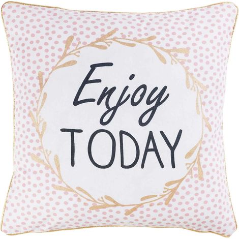 Housse de coussin 40 x 40 cm Enjoy Today (1/2)