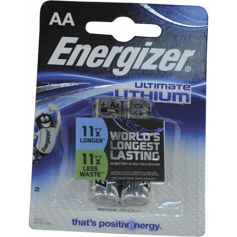 Pile Lithium LR06 AA 1.5V (X 2) - DIFF