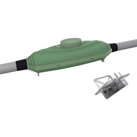 Bte de jonction et résine PU avec séparateur. Cap. 1 x 95-400 ou 4 x 25-95mm² (233012)
