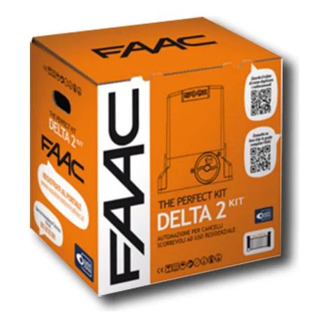 Kit Automatización Puerta Corredera 500Kg FAAC DELTA2 KIT 230V PERFECT 105914