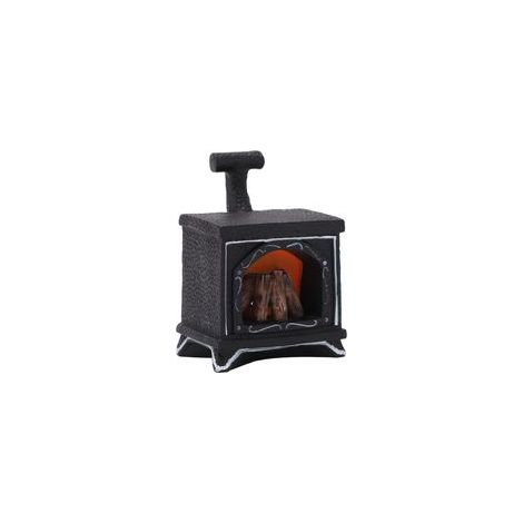 Mini-Kamin, Maßstab 1:12. LED-Mini-Kaminfigur, 5 x 3,5 x 7 cm (Kamin, beleuchtebar). – Crezuo (1/3)