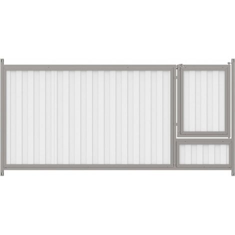 Façade en panneau sandwich de 30 mm avec porte pour niche pour chiots 200 x 100 cm  Niche pour chien (1/5)