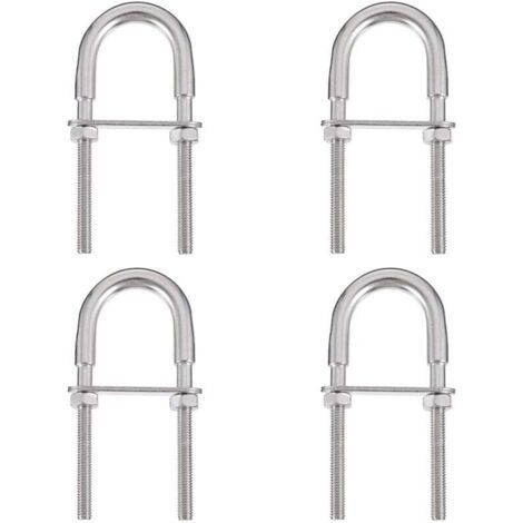 BUNTHAUS PA 4er-Pack M6 x 90 304 Edelstahl U-Zurrbolzen, (1/4)