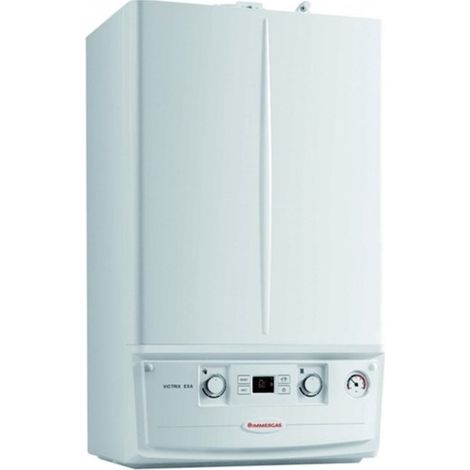 CALDAIA A GAS IMMERGAS VICTRIX EXA 28 KW A CONDENSAZIONE GPL ERP COMPLETA DI KIT SCARICO FUMI Kit Fumi Sdoppiato,Gpl