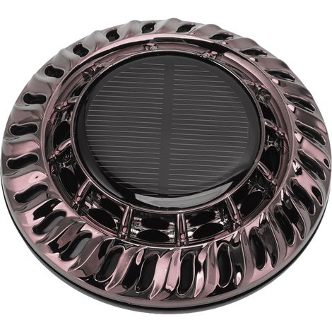Automatischer, rotierender Solar-Duftdiffusor fürs Auto, dekoratives Aromatherapiegerät für Zuhause und Büro, silber und schwarz. (1/5)