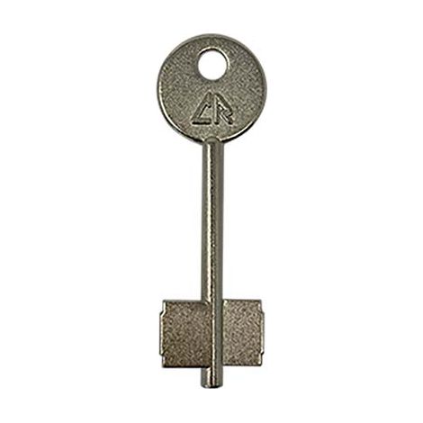 CHIAVE DOPPIA MAPPA CR 11 ORIGINALE - OTTONE NICHELATO- 5 pezzi