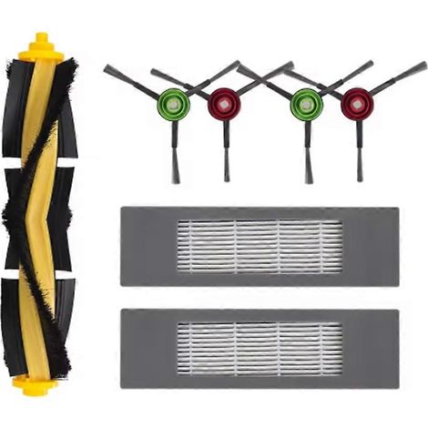 Filtre pour aspirateur brosse pour aspirateur Filtre de brosse pour aspirateur filtre de 7Pcs ECOVACS Deebot T8 / Max T8 AIVI / T9+ N8 Pro / N10 Plus Aspirateur Main Side Brosse Filtre (1/5)