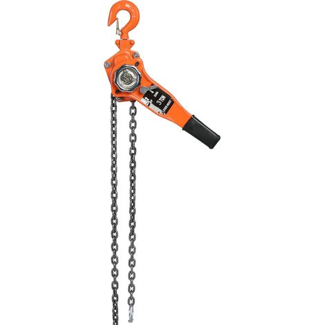 3T Levage manuel pour chaîne 3 m de hauteur de levage avec levier à cliquet (1/5)