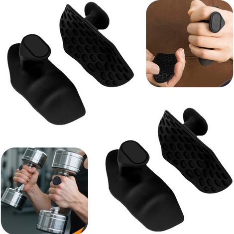 2 poignées d'entraînement poignée d'entraînement poignée antidérapante poignée de musculation (noir, 510 cm) (1/5)