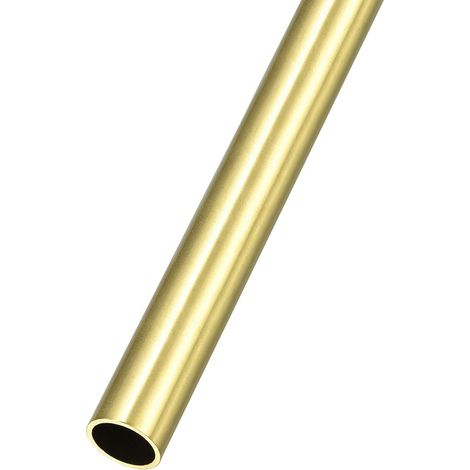 Brass Tube (12mm OD x 1mm Wall T x 200mm L), Straight Tubes - for Home Furnishing, Machinery, DIY Crafts (1/5)